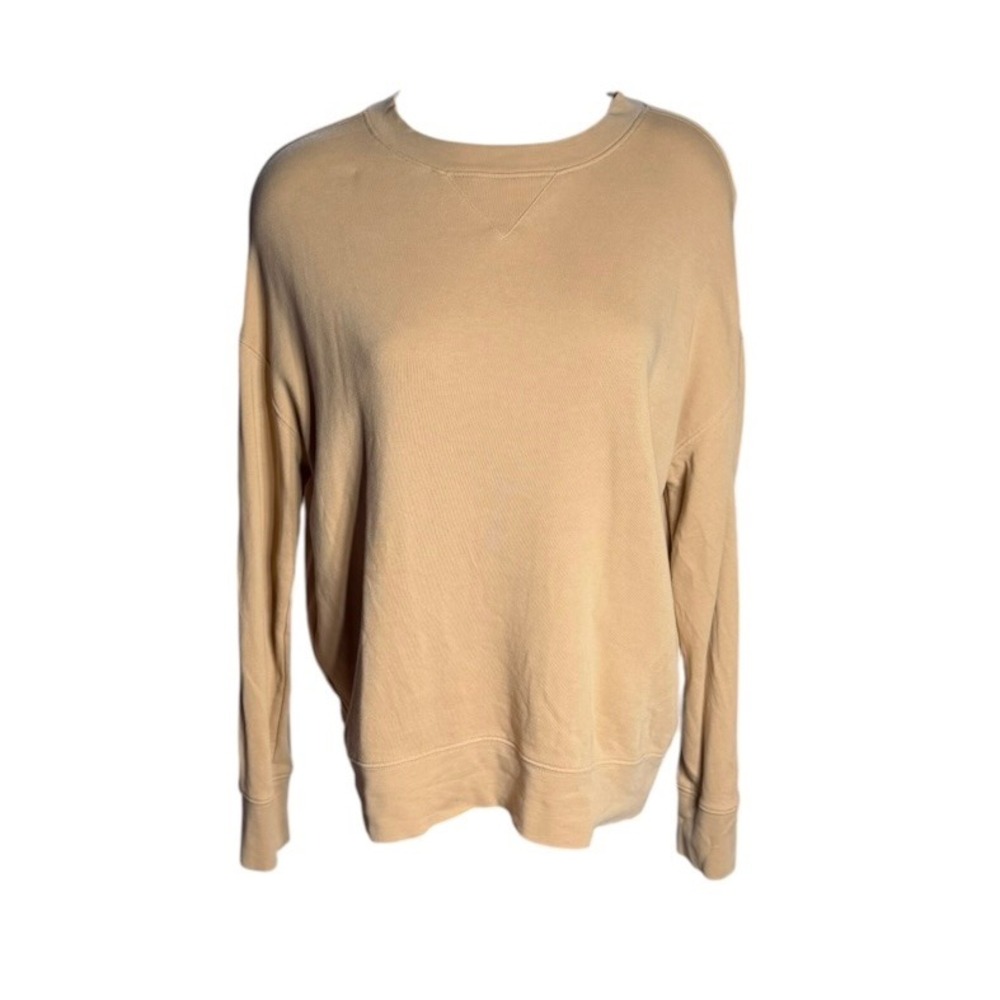 Vince Womens Tan Cotton French Terry Crewneck Sweatshirt V793083715 XS